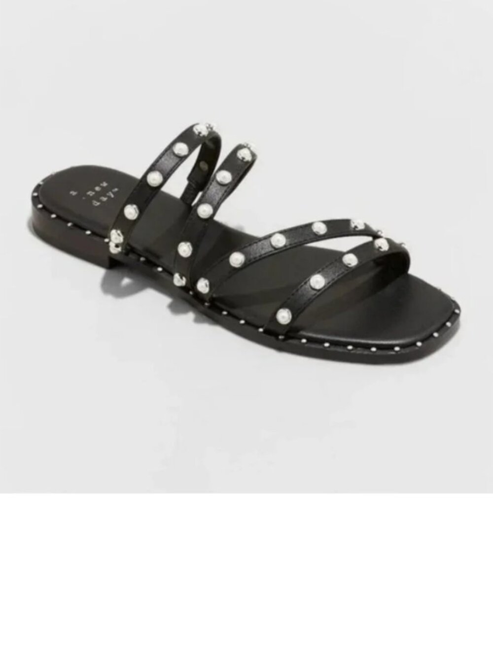 Women's Hollis Embellished Slide Sandals - A New Day™ 6